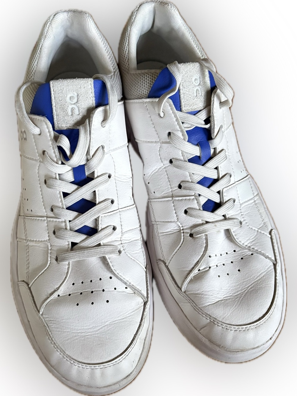 On Running The Roger White Sneakers with Blue Trim